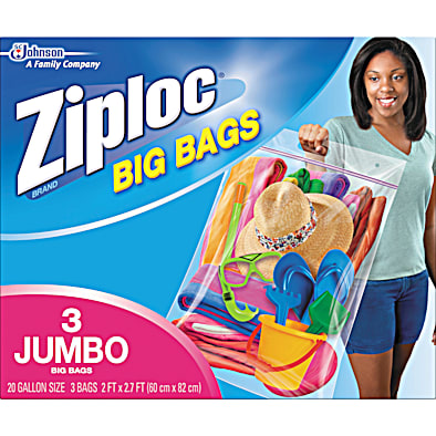 Ziploc Storage Bags, Double Zipper Seal & Expandable Bottom, XL, 4 Count,  Pack of 8 32 Total Bags, Big Bag - Walmart.com