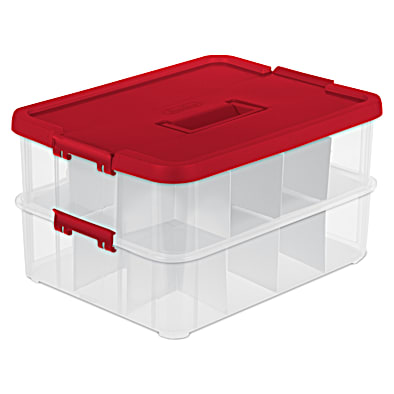 Christmas Tree Wheeled Storage Box by Sterilite at Fleet Farm