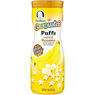 Graduates Puffs 1.48 oz Banana Cereal Snack by Gerber at Fleet Farm