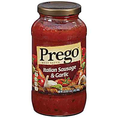 Prego Pasta Sauce Tomato Sauce with Italian Sausage & Garlic - 23.5oz 23.5  oz