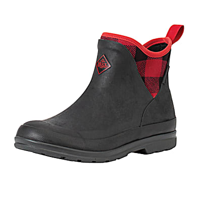 Women s Black Plaid Buffalo Rubber Ankle Boots