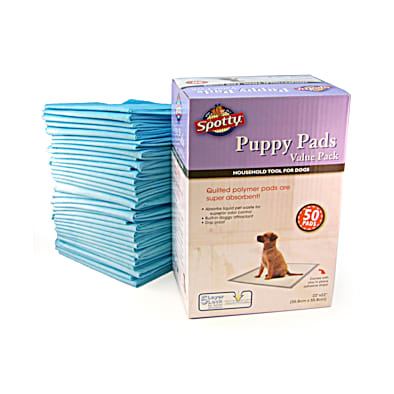 Spotty top puppy pads