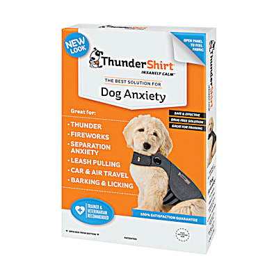 Heather Grey Anxiety Calming Solution Dog Vest by ThunderShirt
