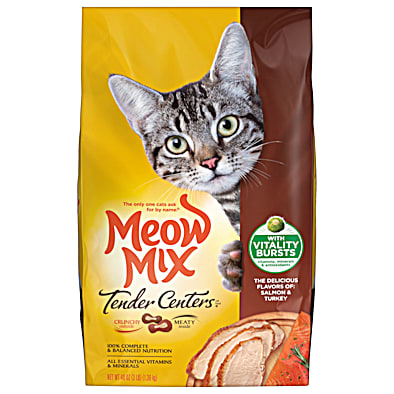 Tender Centers Adult Vitality Bursts Salmon Turkey Flavors Dry