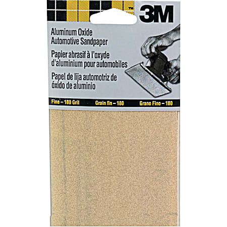3M Automotive 1/2 Sheet Sandpaper - Fine