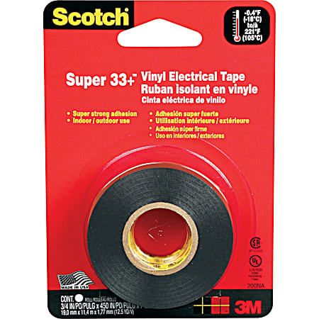 Scotch Type 33 Electrical Tape 3/4 In. x 450 In.