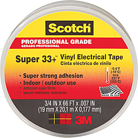 Scotch Super 33+ Vinyl Electrical Tape 3/4 In. x 66 Ft.