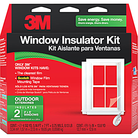 Outdoor 2-Window Insulator Kit