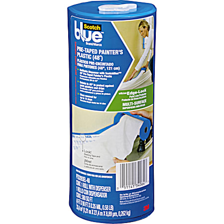3M Tekk Protection Pre-Taped Painter's Plastic with Dispenser