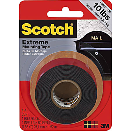 Scotch Extreme Mounting Tape 1 In. x 60 In.