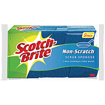 Scotch-Brite Non-Scratch Scrub Sponges - 9 Pk.