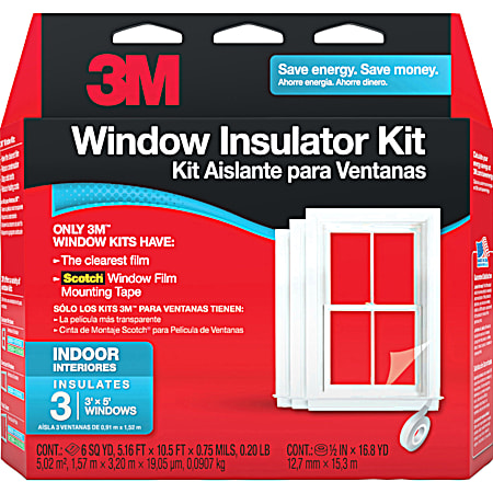 Indoor 3-Window Insulator Kit