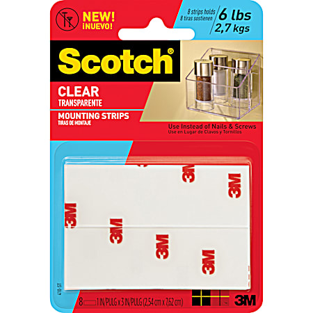 Scotch Clear Mounting Strips