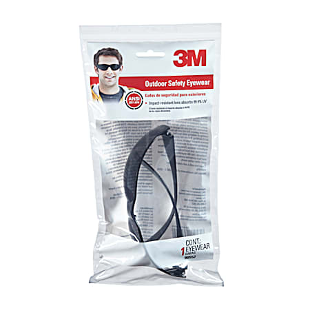 Outdoor Gray Frame Safety Eyewear w/ Gray Lens