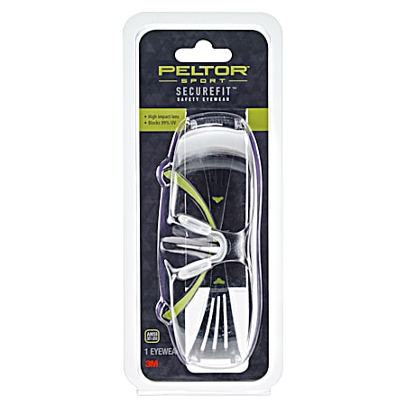 Peltor Sport SecureFit 400 Clear Anti-Fog Glasses
