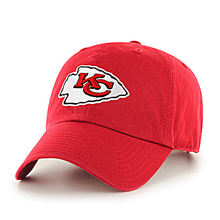Adult Kansas City Chiefs Mass Clean Up Red NFL Cap