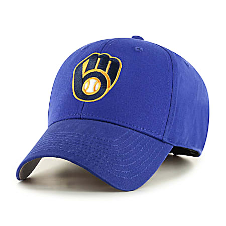 Adult Milwaukee Brewers Blue Mass Basic MLB Cap