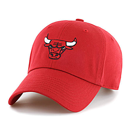 Adult Chicago Bulls Red Clean Up Team NBA Cap