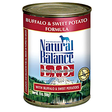 Natural Balance L.I.D. Buffalo & Sweet Potato Wet Dog Food