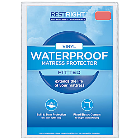 Vinyl Waterproof Fitted Mattress Protector