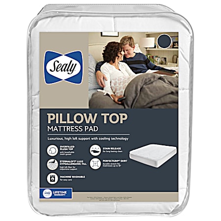 Pillowtop Mattress Pad w/ Stain Release