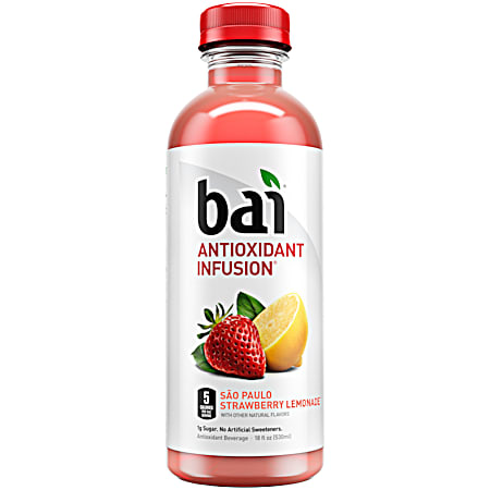 Antioxidant Infusion 18 oz Sao Paulo Strawberry Lemonade Antioxidant Water