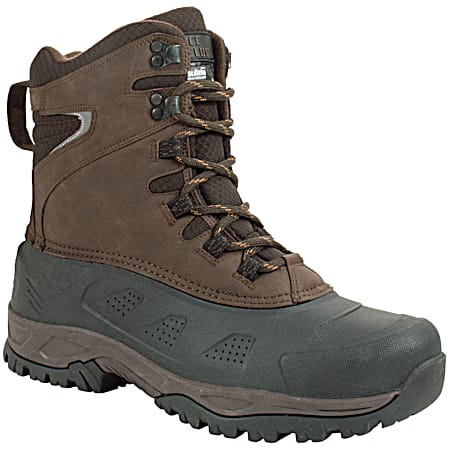 Men's Apex Brown Reflective Lace-Up Waterproof Insulated Winter Boot