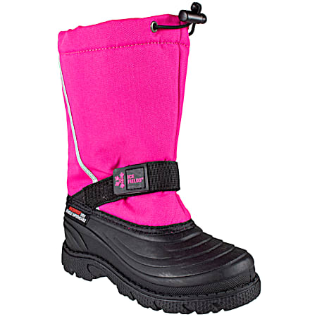 Kids' Carter Black/Pink Winter Boots