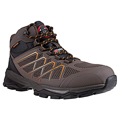 Men's Brown Walker Mid Hiker Boots