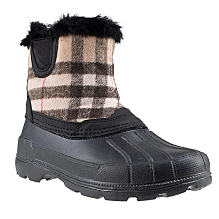 Ladies' Natural Plaid Kitimat Weather Boots