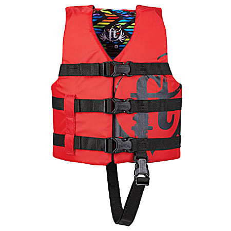 FULL THROTTLE Child Red Nylon Water Sports Vest
