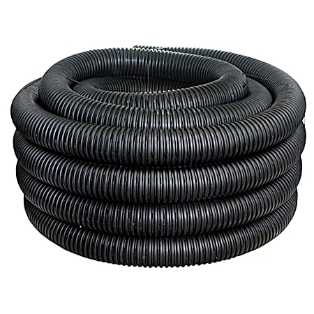 Non-Perforated Drain Pipe - 6 In. x 100 Ft.