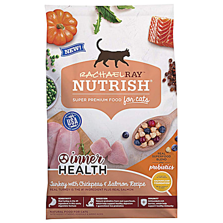 Rachael Ray Nutrish Inner Health Turkey w/ Chickpeas & Salmon Adult Dry Cat Food