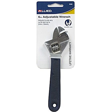 Allied 6 in Chrome-Plated Adjustable Wrench
