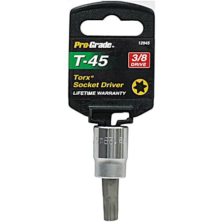 Pro-Grade 3/8 In. Drive T45 Internal Torx Socket