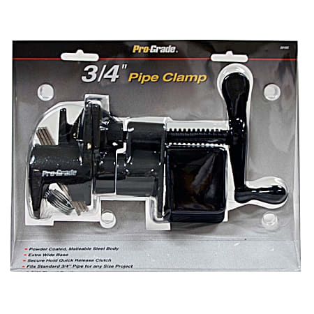 Pro-Grade 3/4 In. Pipe Clamp with Pads