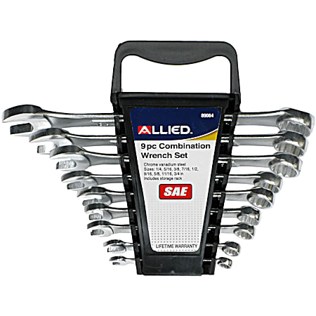 Allied 9 Pc. SAE Combination Wrench Set