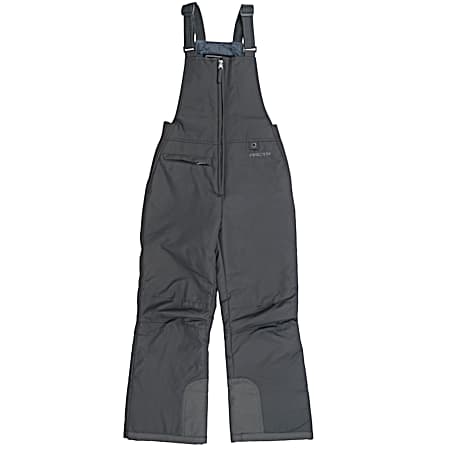Youth Charcoal Bib Style Polyester Overalls
