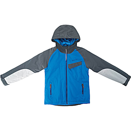 Kids' Fast Lane Nautical Blue/Grey Hooded Jacket