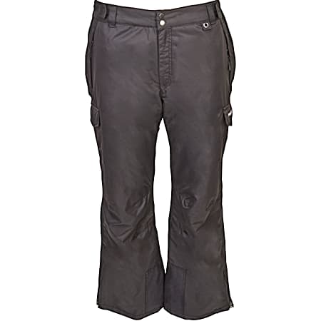 Men's Black ThermaTech Insulated Cargo Snow Pants