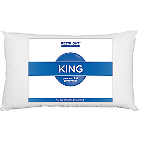 REST RIGHT King Size White Pillow