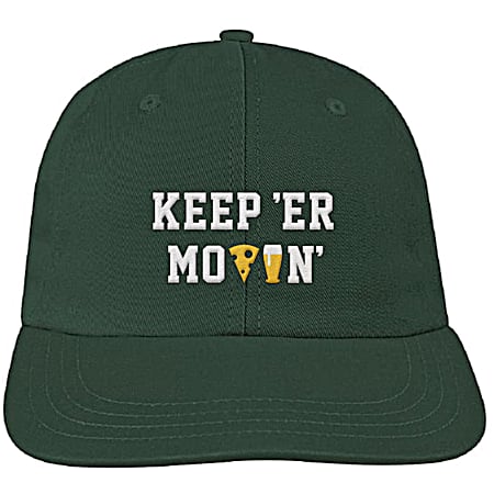 Adult Forest Green Packers Keep'er Movin' Structured Low Profile Snapback 6-Panel Cotton Cap