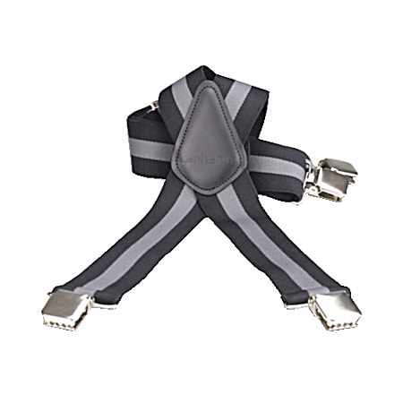 Men's Tradesman Suspenders - Black/Grey