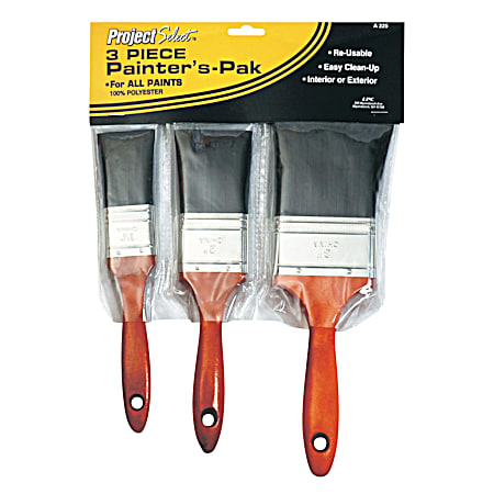 Painter's-Pak Paint Brush Set - 3 Pc