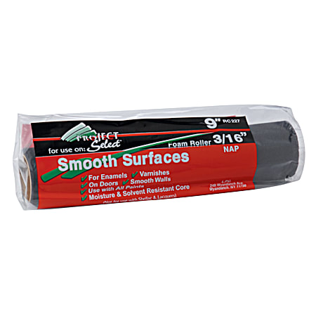 Project Select Smooth Surfaces 9 in Foam Paint Roller Cover