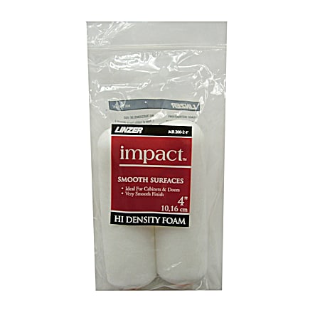 impact Impact High Density Foam Paint Roller Covers - 2 Pk