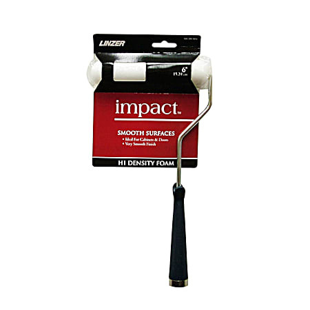 impact Impact Mini High Density Foam Paint Roller Cover w/ Paint Roller Frame