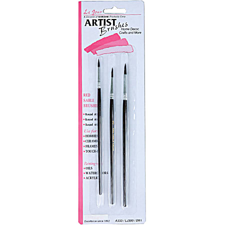Linzer Artist Brush Set - 3 Pc
