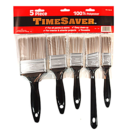 Linzer Time Saver Polyester Brush Set - 5 Pc