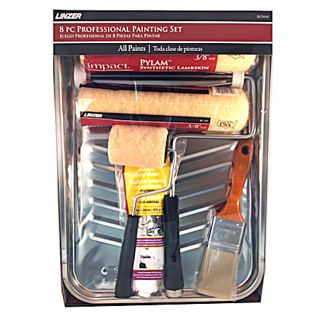 Linzer Pylam Synthetic Lambskin Paint Roller Kit - 8 Pc